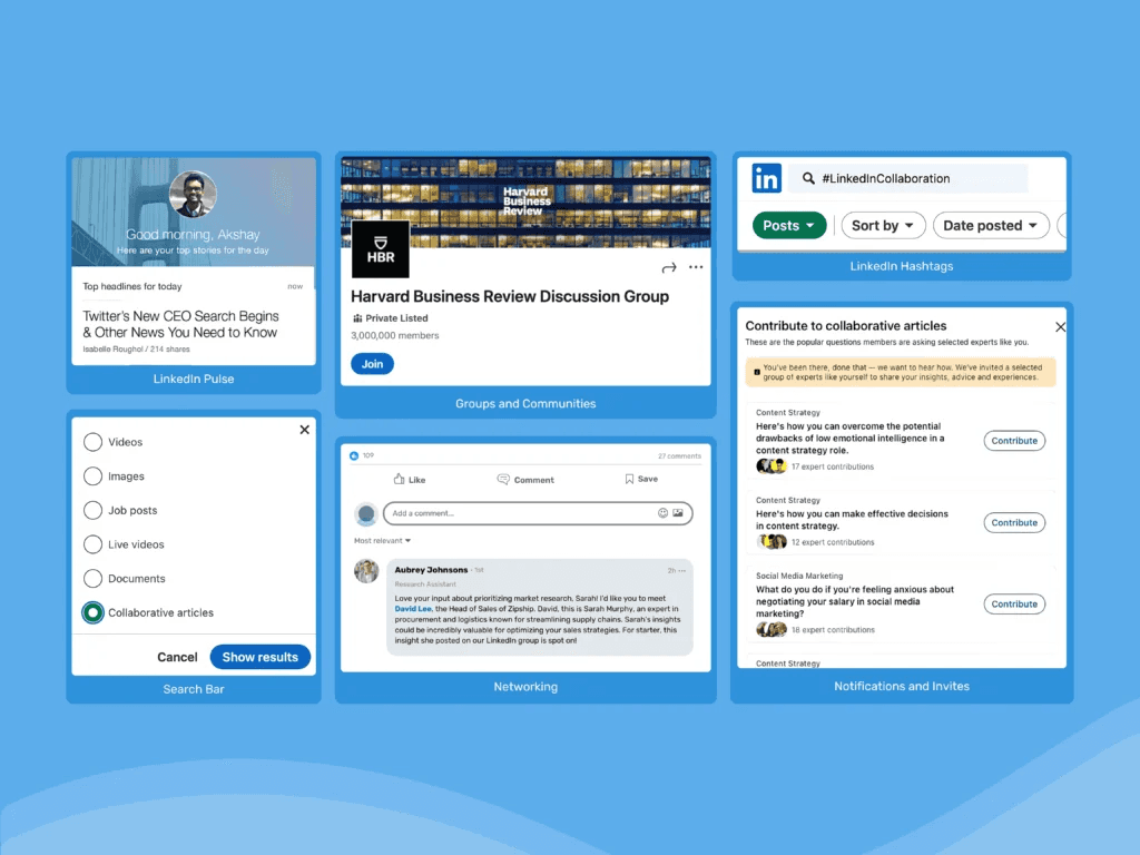 How to Find Collaborative Articles on LinkedIn