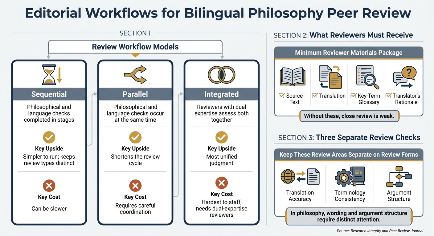 Peer Review Models for Bilingual Philosophy Editions: A Complete Comparison