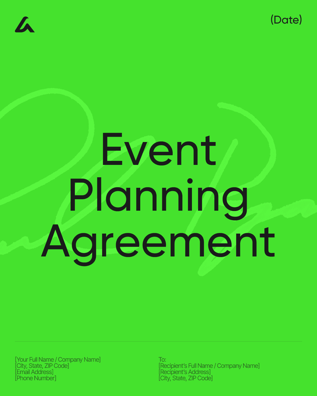 Event Planning Agreement