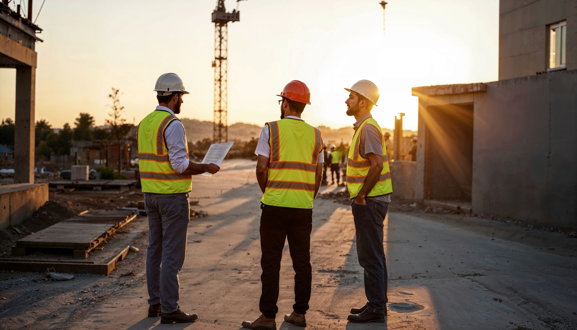 man pouring cements on road