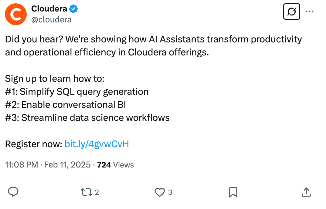 Marketing Spotlight: Cloudera Marketing Strategy Social Media Strategy