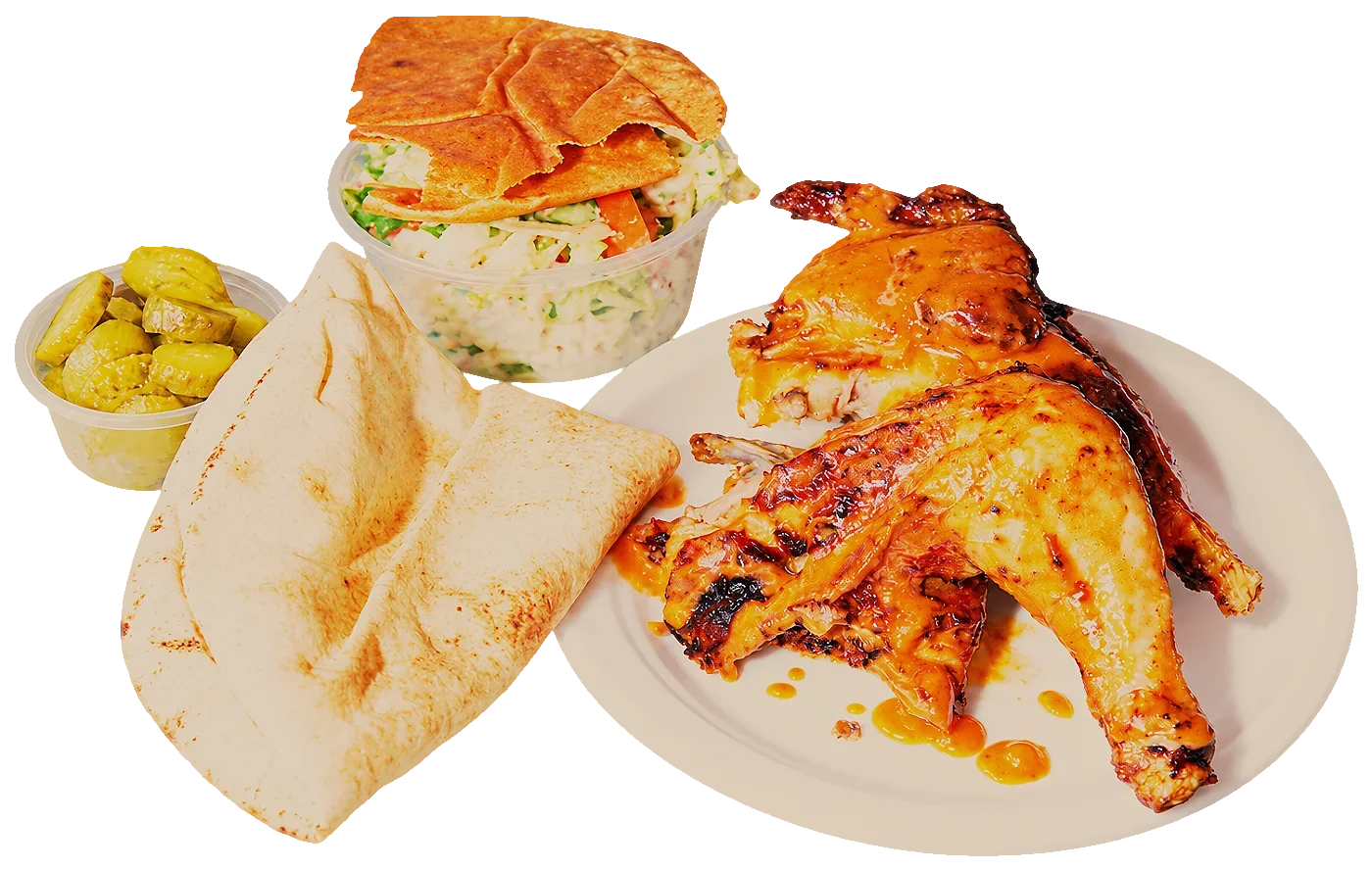 1/4 Chicken & Salad