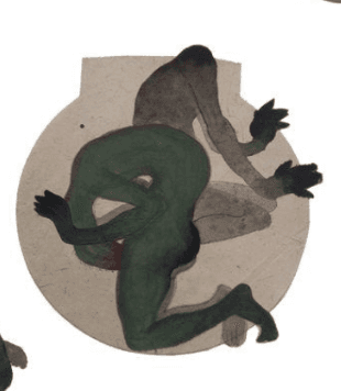 herd of sheep on road painting