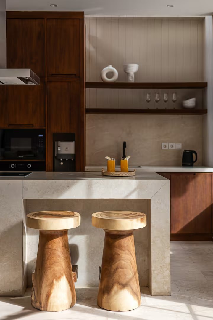 A modern 2-bedroom villa with a private pool in central Berawa, Canggu