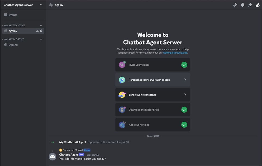 AgentX integrate with Discord