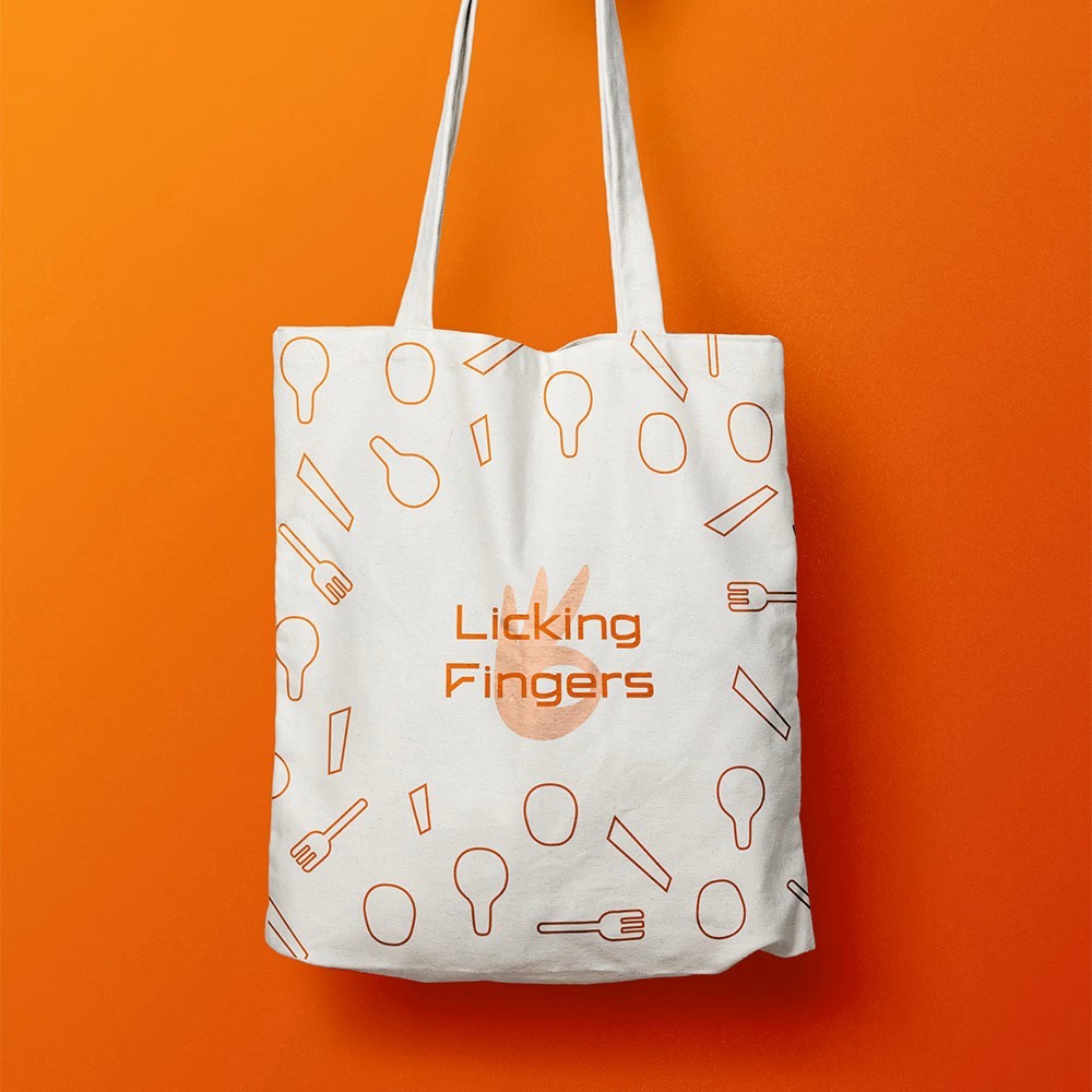 Brand design for Licking Fingers, a fast-casual food company