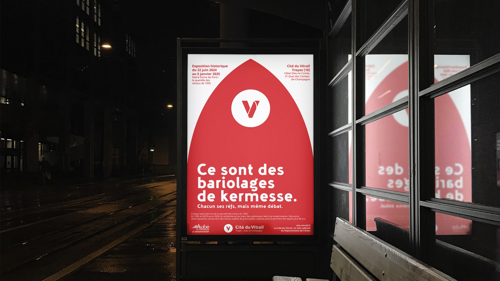 Affiche Abribus - Ce sont des bariolages de kermesse.
