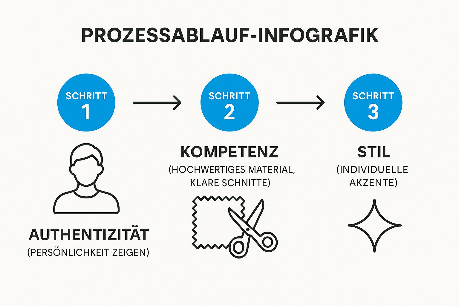 Infographic about business look für frauen