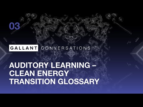 Gallant Auditory Learning Break - Clean Energy Transition Glossary