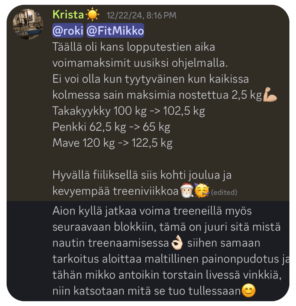 Kokemuksia valmennuksesta