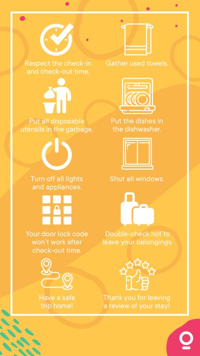 Airbnb checkout instructions template