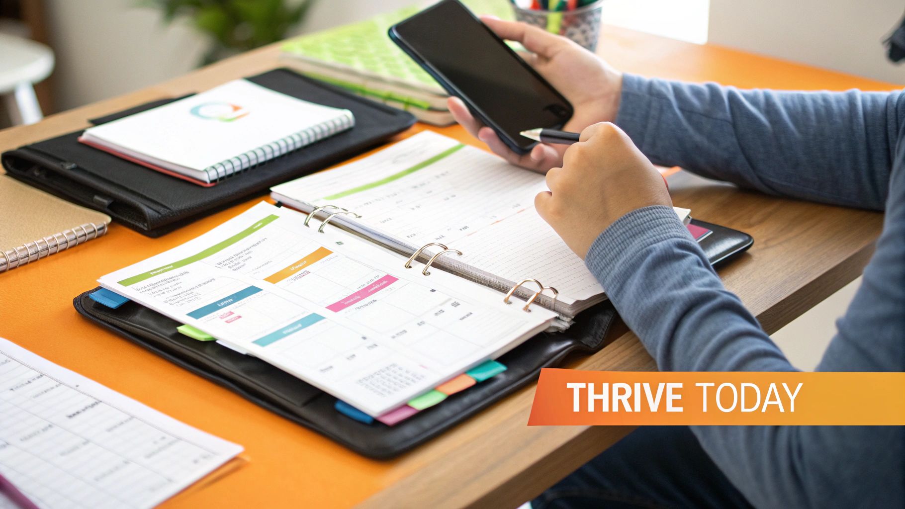 A person looking empowered and organized, symbolizing the positive life changes that can follow an ADHD diagnosis.