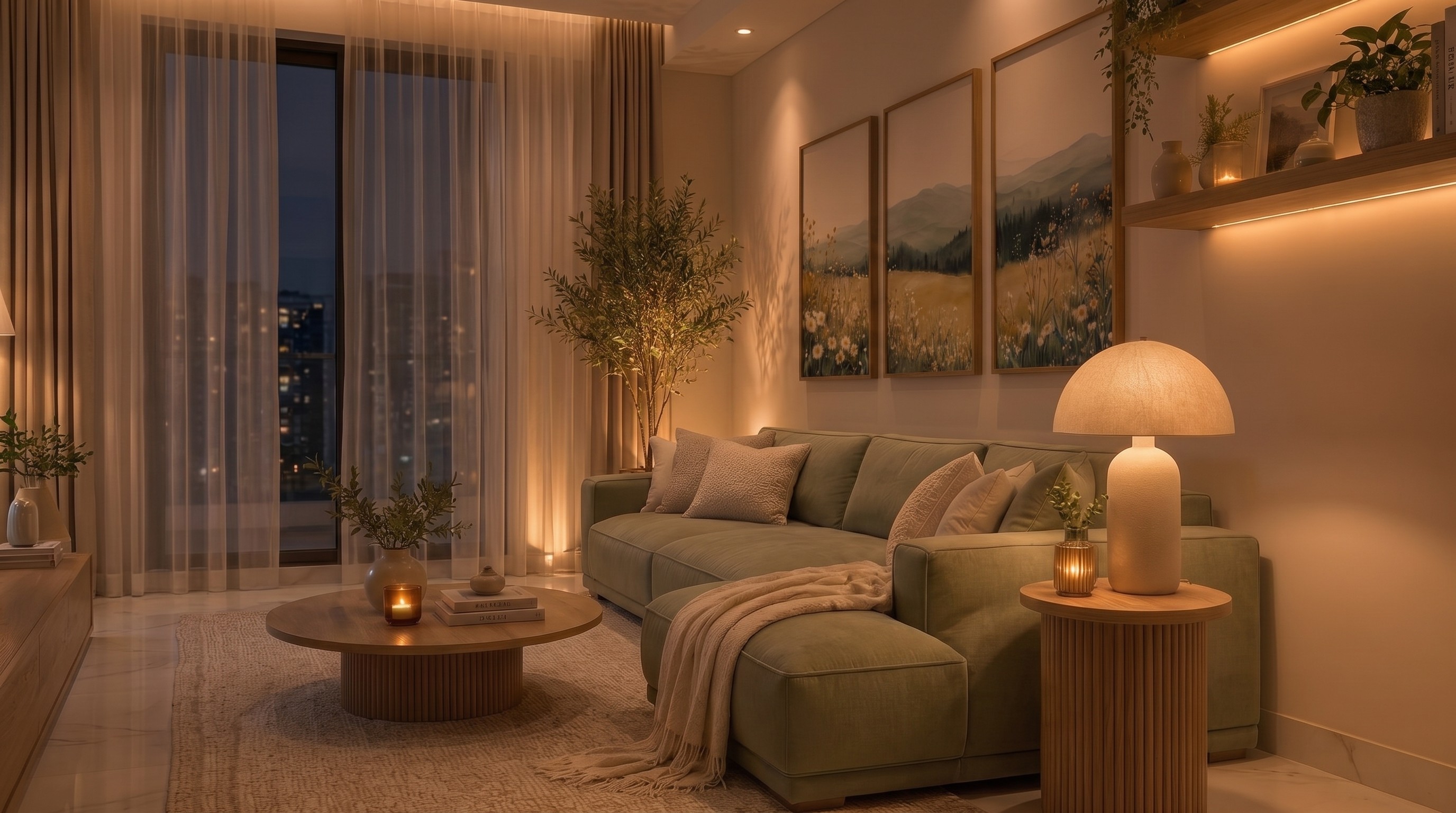 Image of a interior design living room