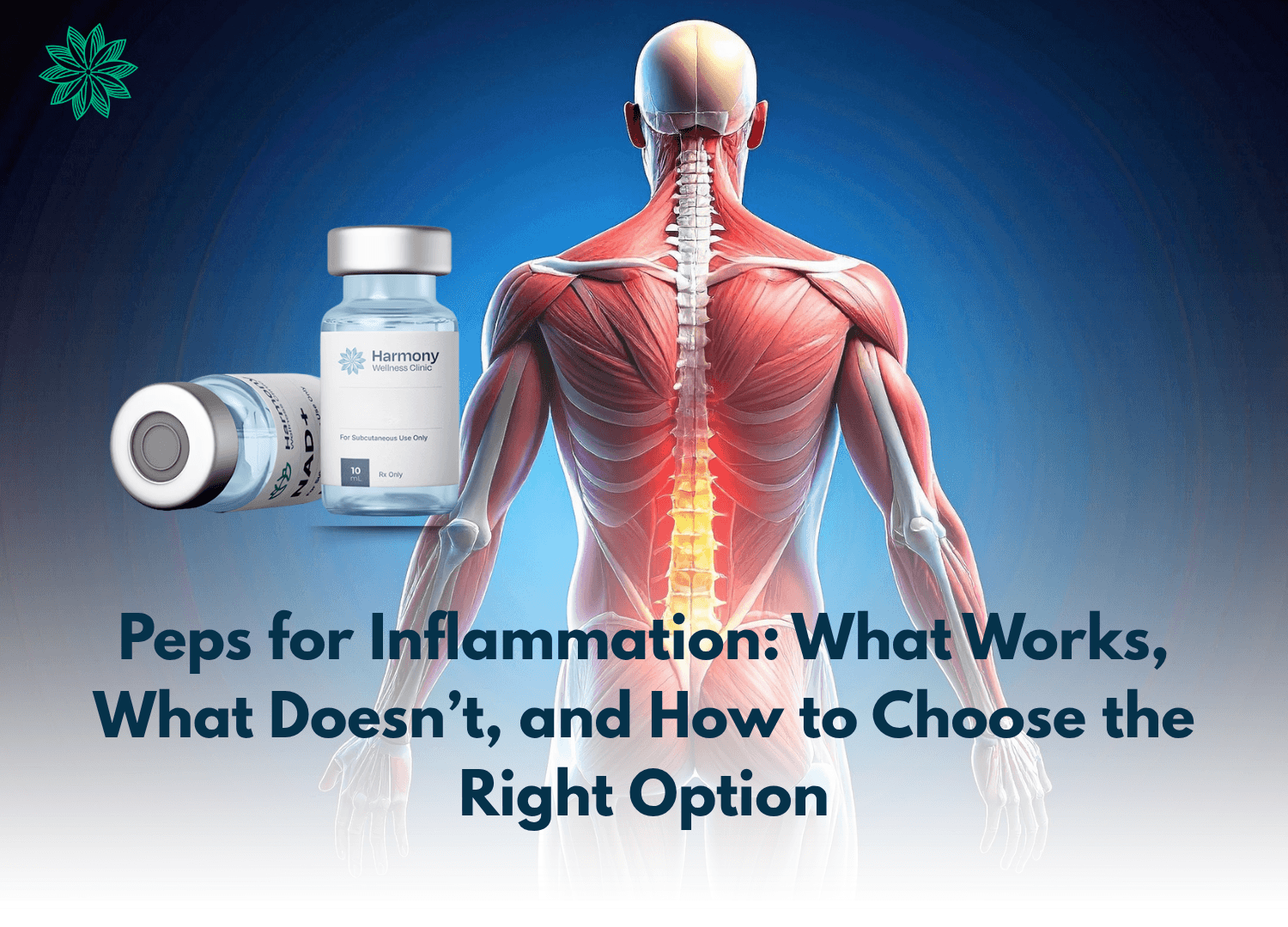 provider explaining peptides for inflammation support during a virtual consultation.