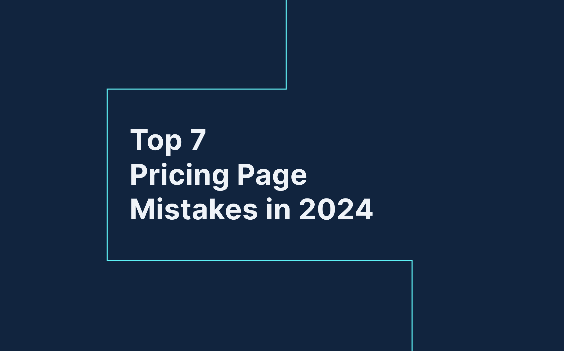 pricing page mistakes