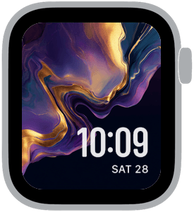 chromatic drift Apple Watch face preview 5 featuring abstract, gradient, and modern.