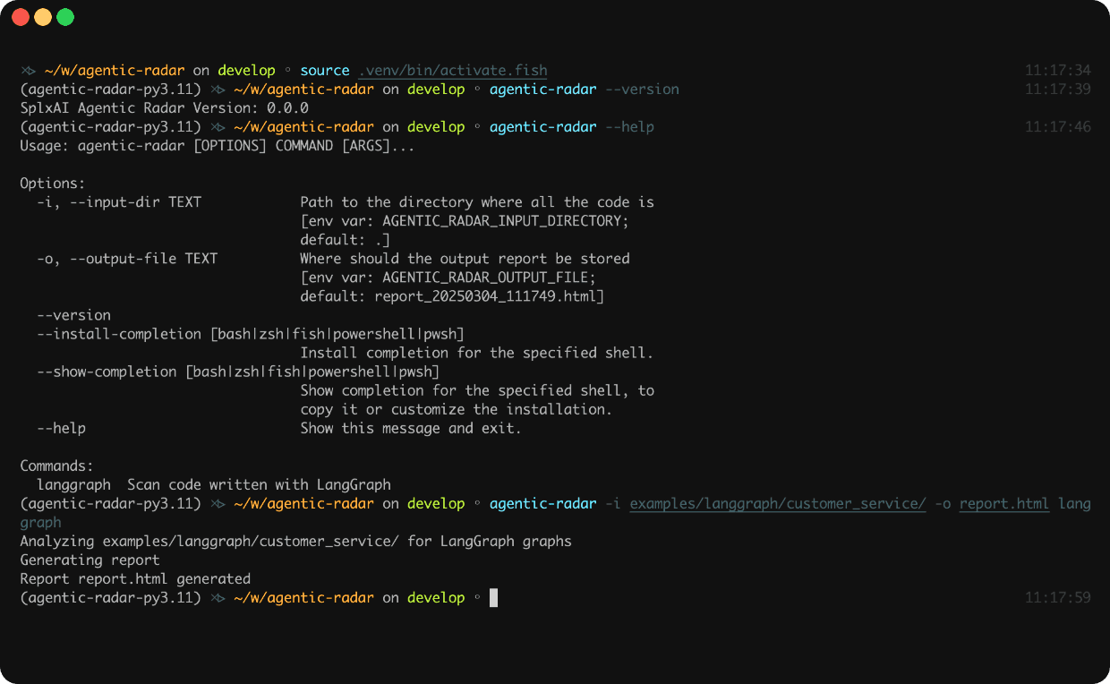 SplxAI - Agentic Radar CLI