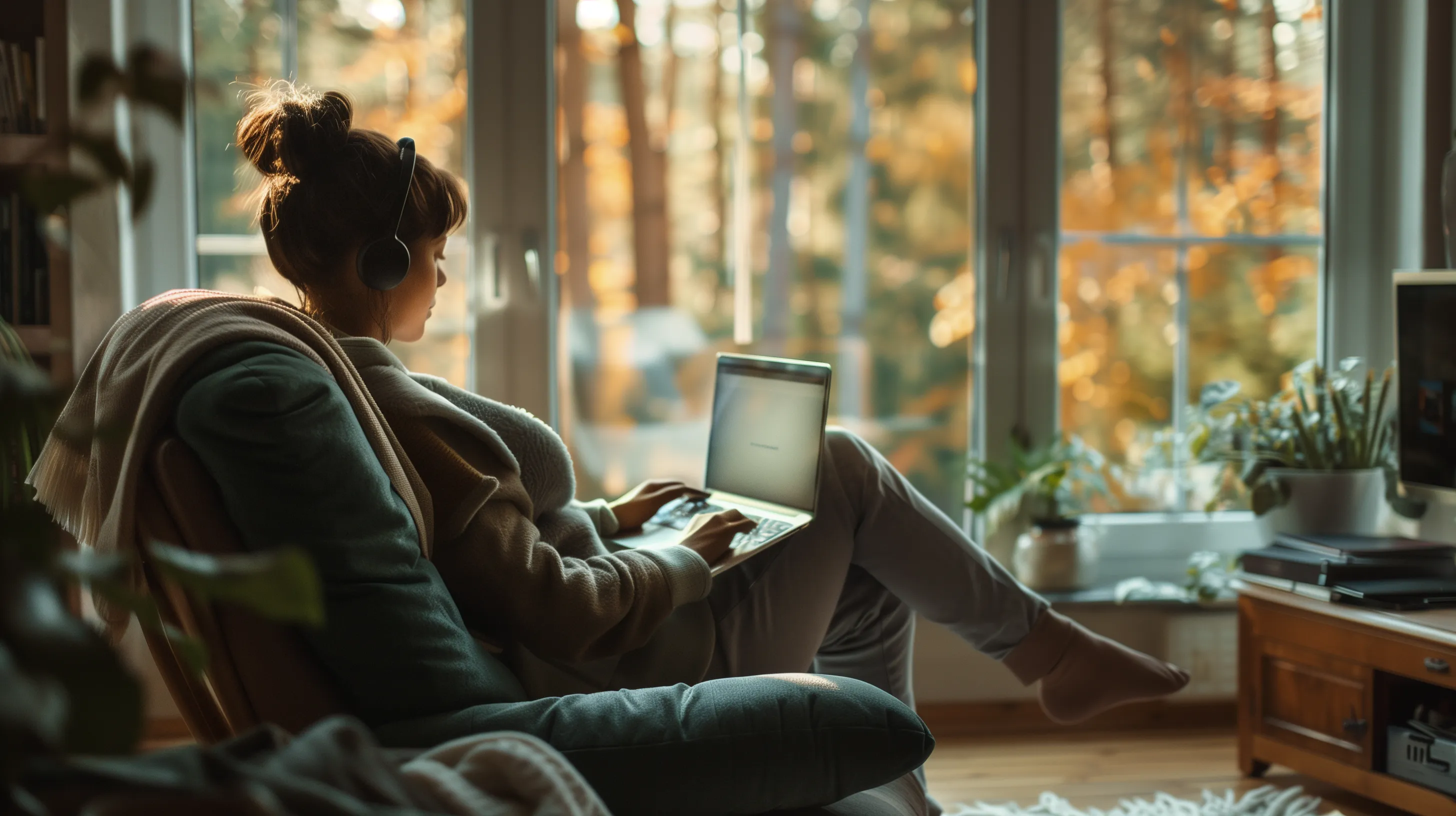 Couple sitting apart on couch, looking away, with soft light representing hope for reconnection