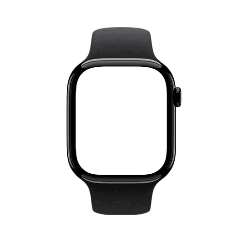 Apple Watch Series 10 mockup Jet Black 46mm front