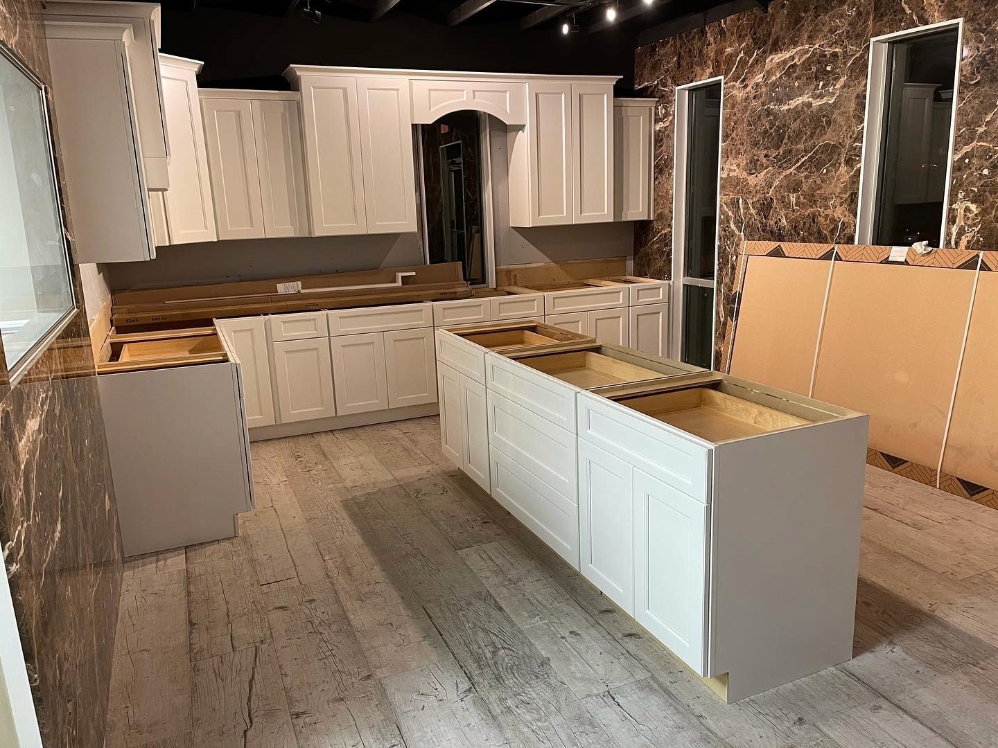 two brown wooden chairs