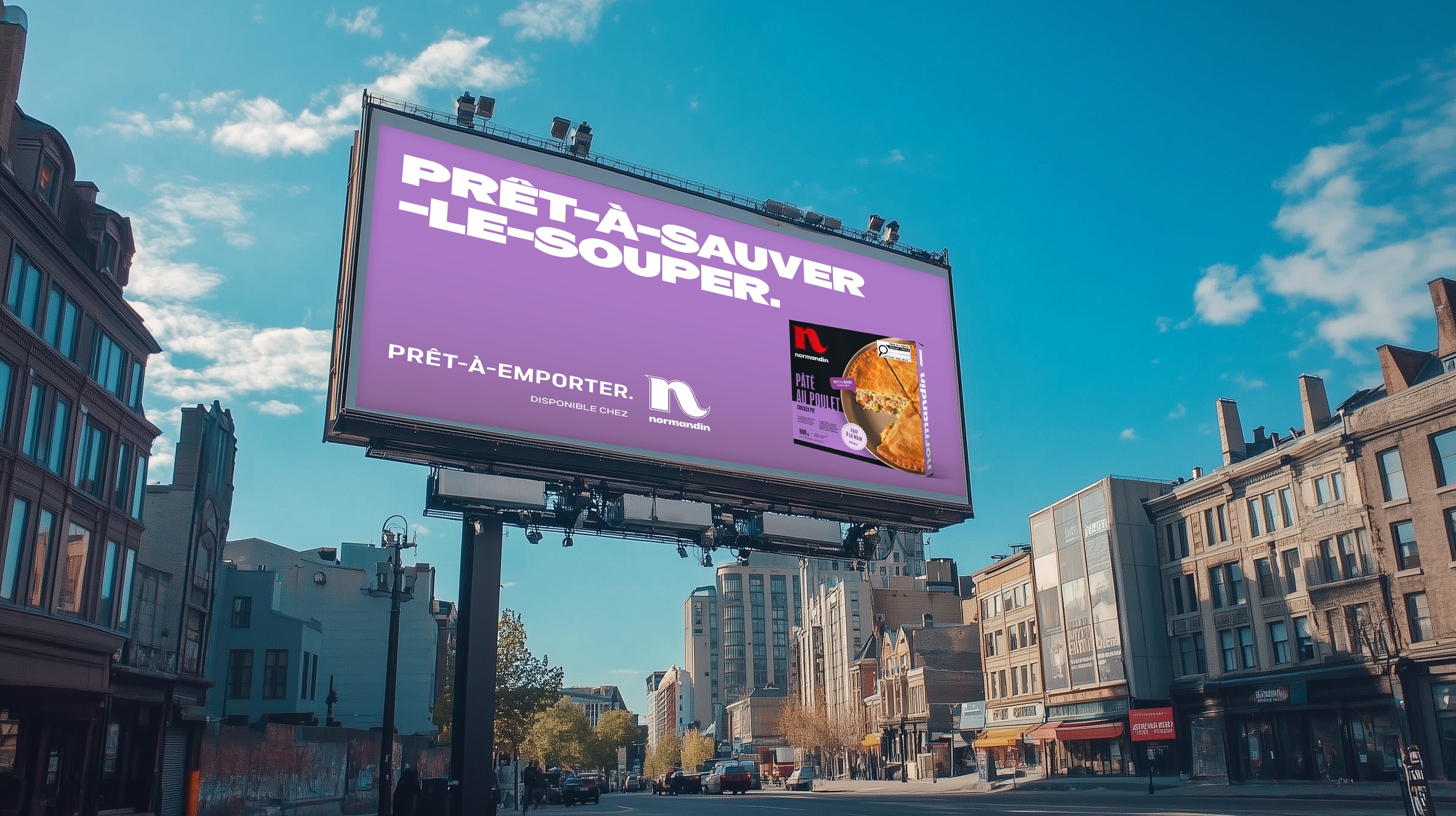 Streetside billboard with flyposters of the Batch.Works brand and illustrations