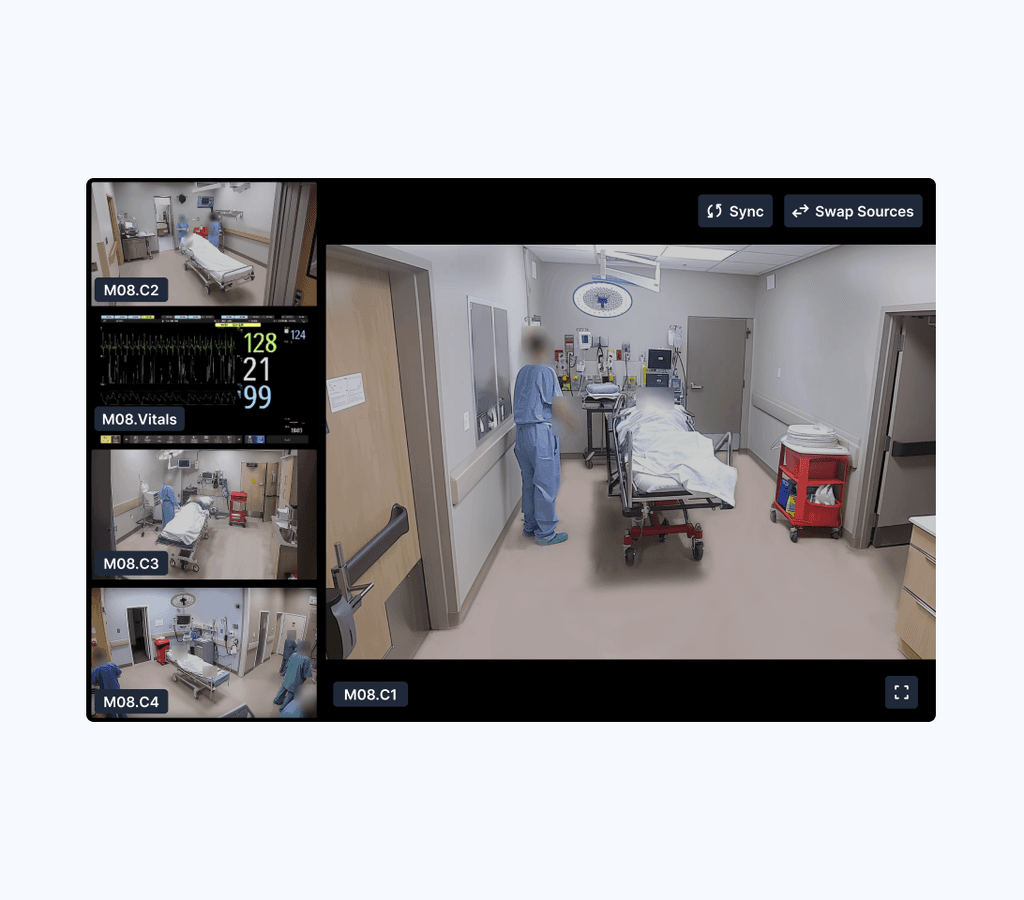 video recording in a trauma bay