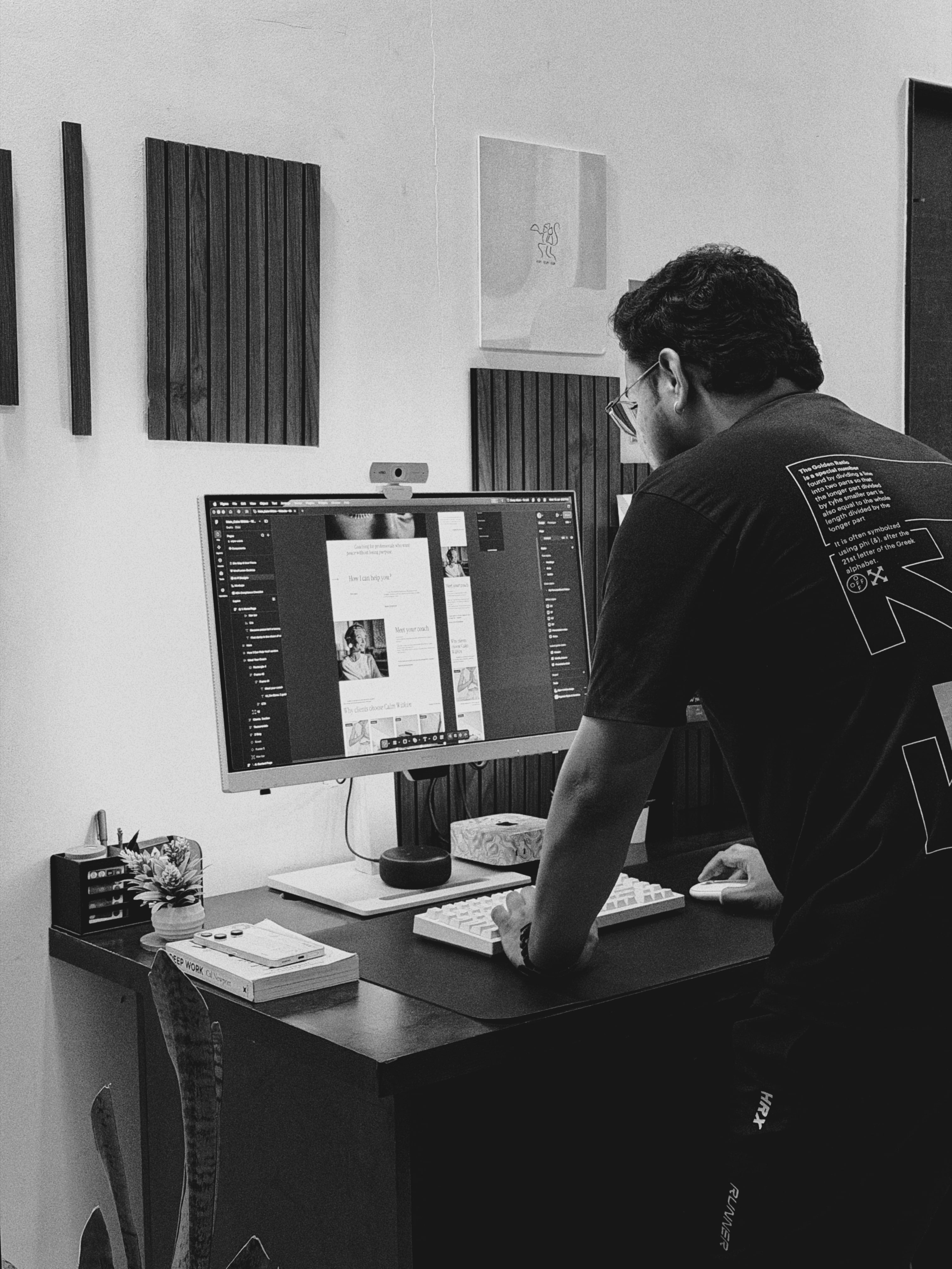 UX/UI Designer and developer working on a client project