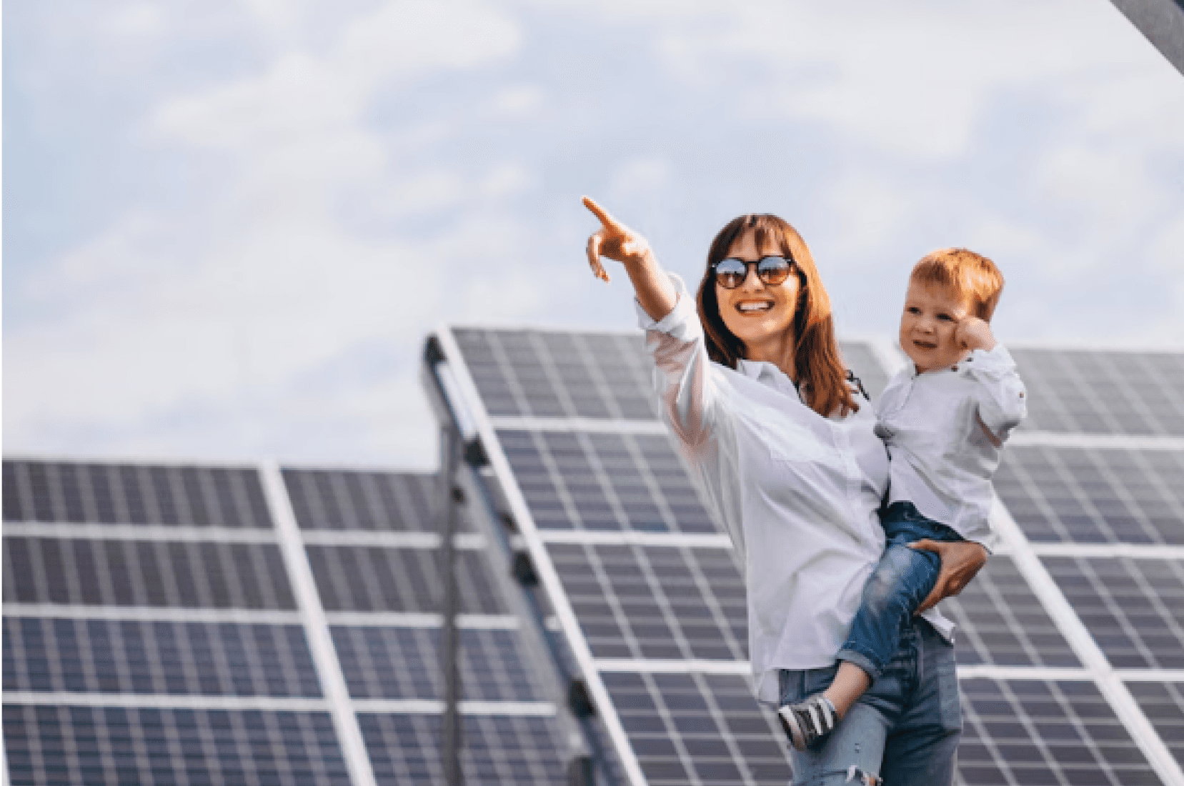 happy-woman-holding-child-near-solar-panels-symbolizing-family-safety-and-sustainable-energy-solutions
