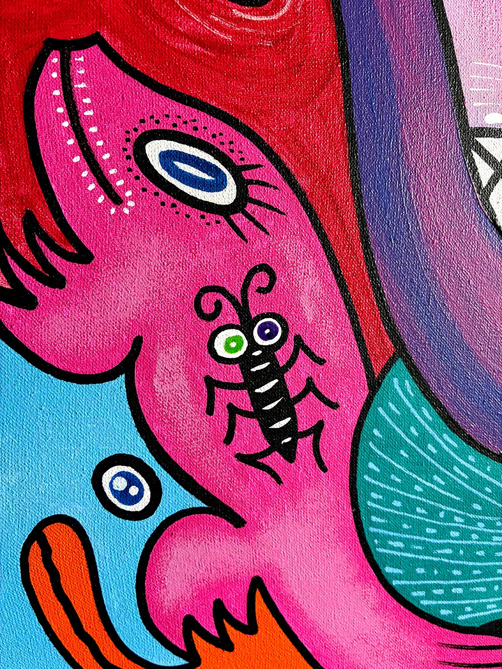 Dragon of Doodletopia. Monster and insect detail