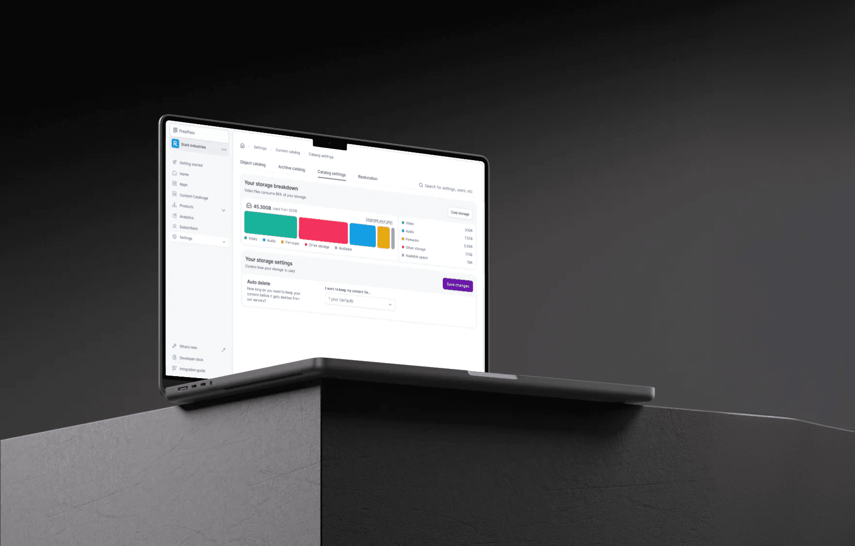 Pastel ice cream packaging design with retro typography on pink background