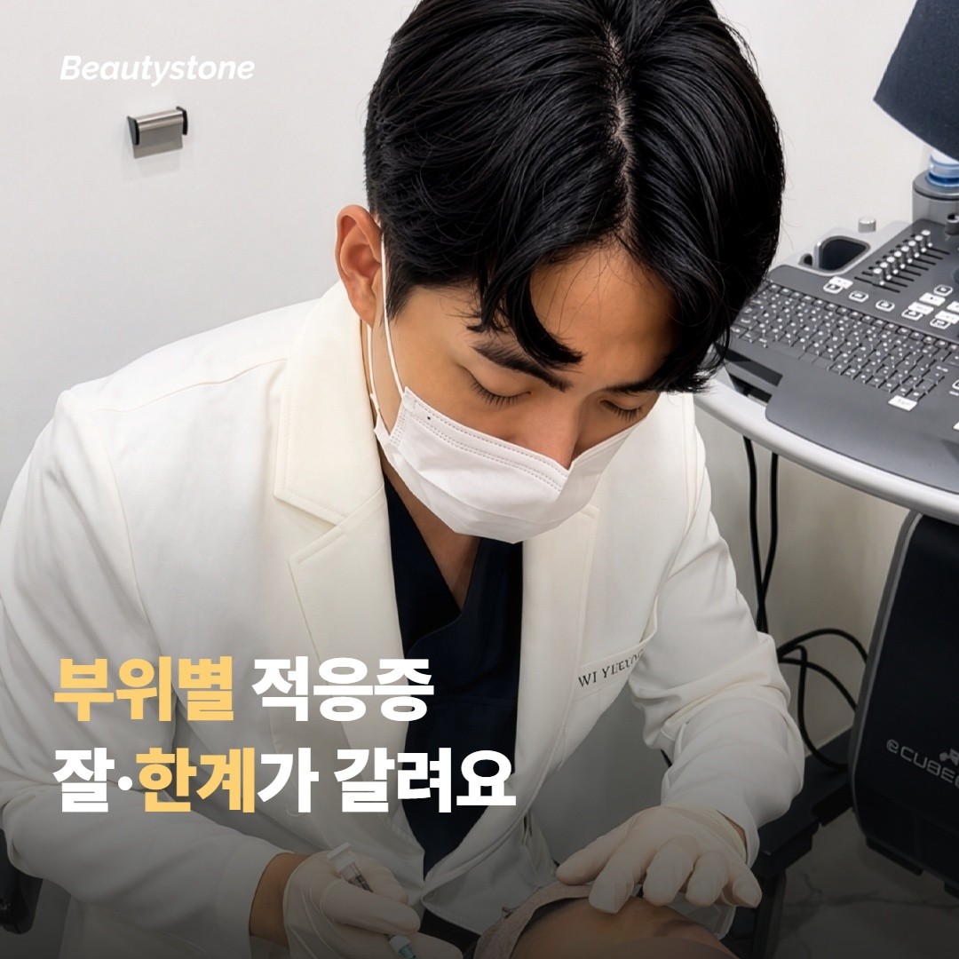 부위별 적응증 — 어디는 잘, 어디는 한계