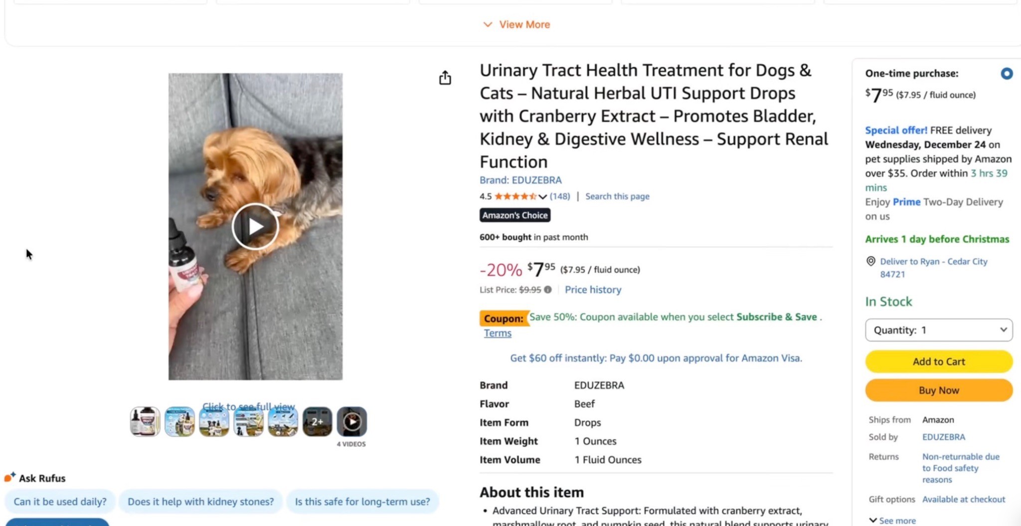 Amazon Video Ads sample from EDUZEBRA
