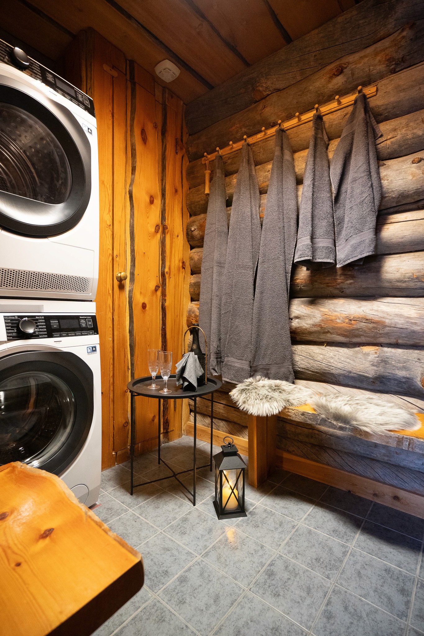 team workspace with people working