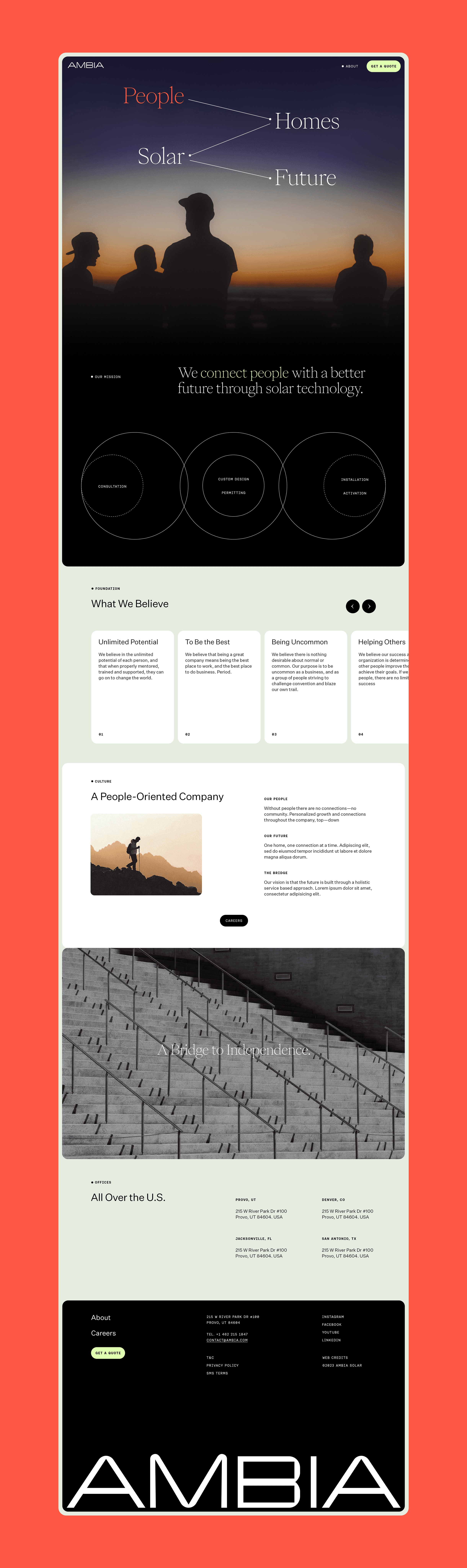 AMBIA Solar about page.