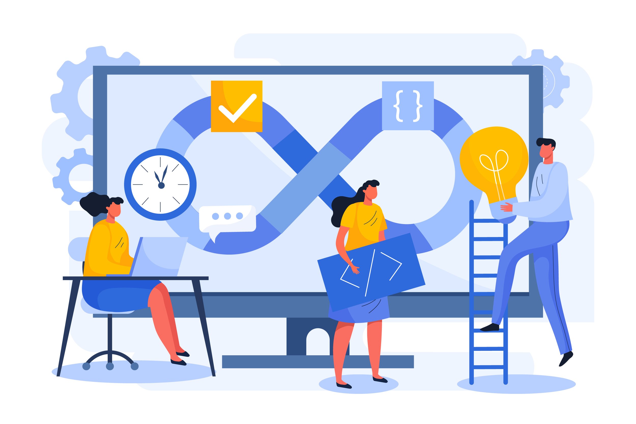 time-de-criacao-estilo-vetor