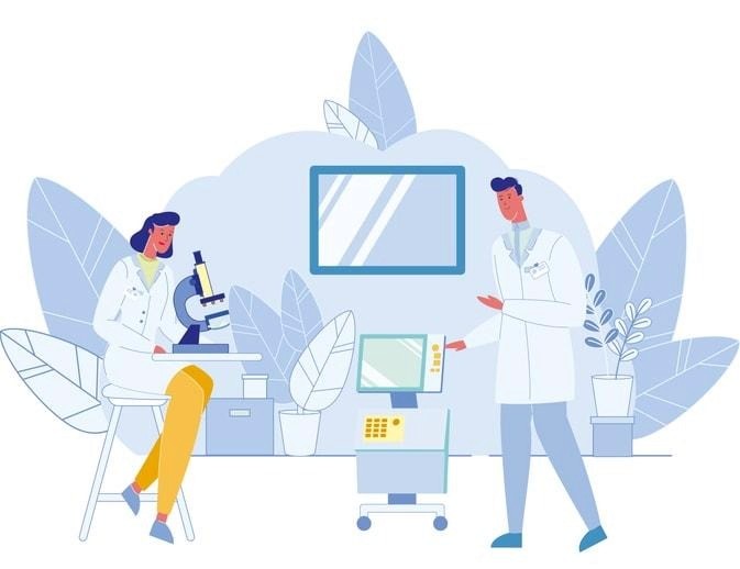 A scene illustrating the role of a chief scientific officer in a pharmaceutical company.