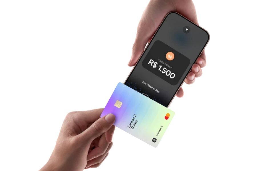 Pagamento por aproximação com cartão e celular