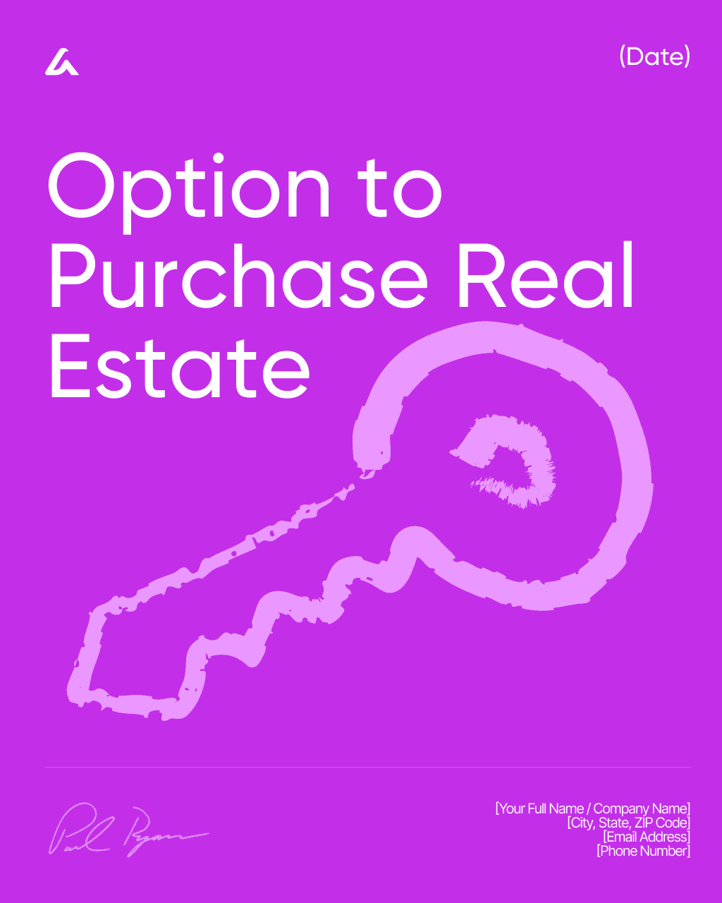 Option to Purchase Real Estate