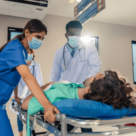 black and gray stethoscope