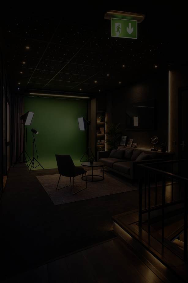 Portrait shot of a woman in a yoga outfit.