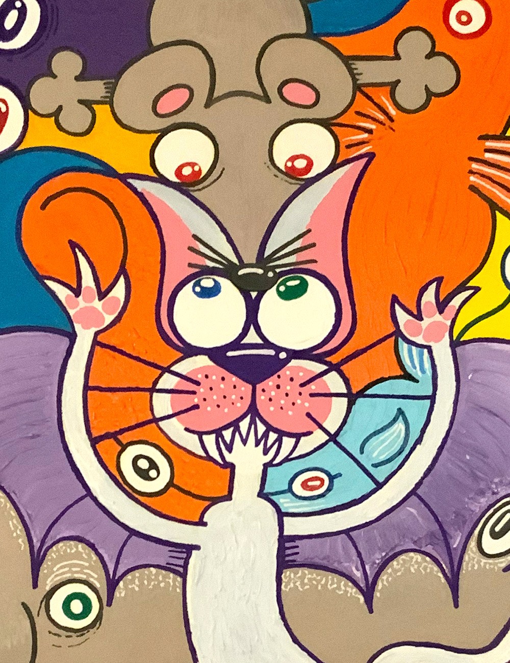 Chat-souris. Chat detail