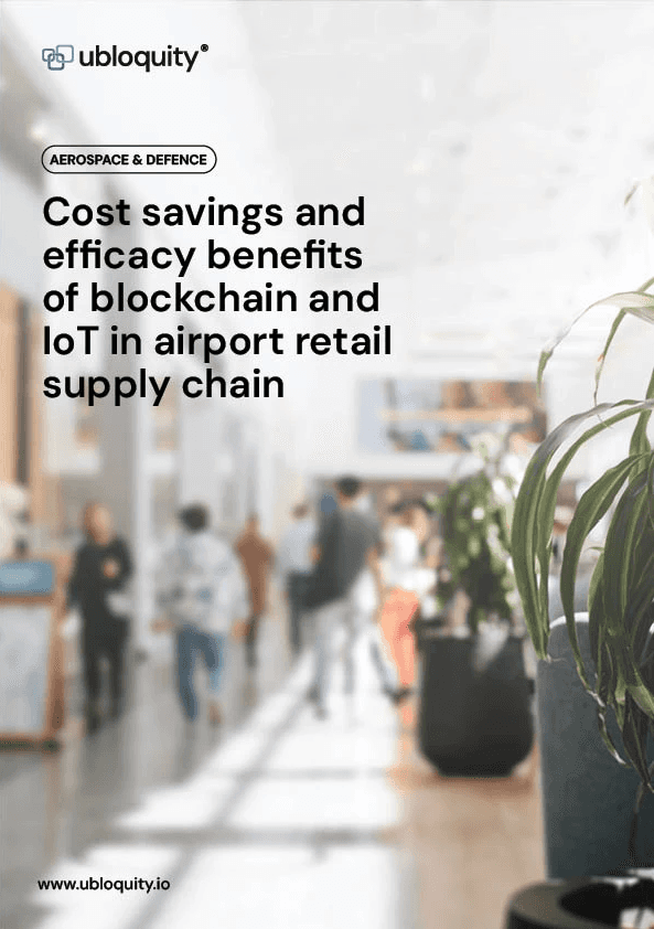 Cost savings and efficacy benefits of blockchain and IoT in airport retail supply chain