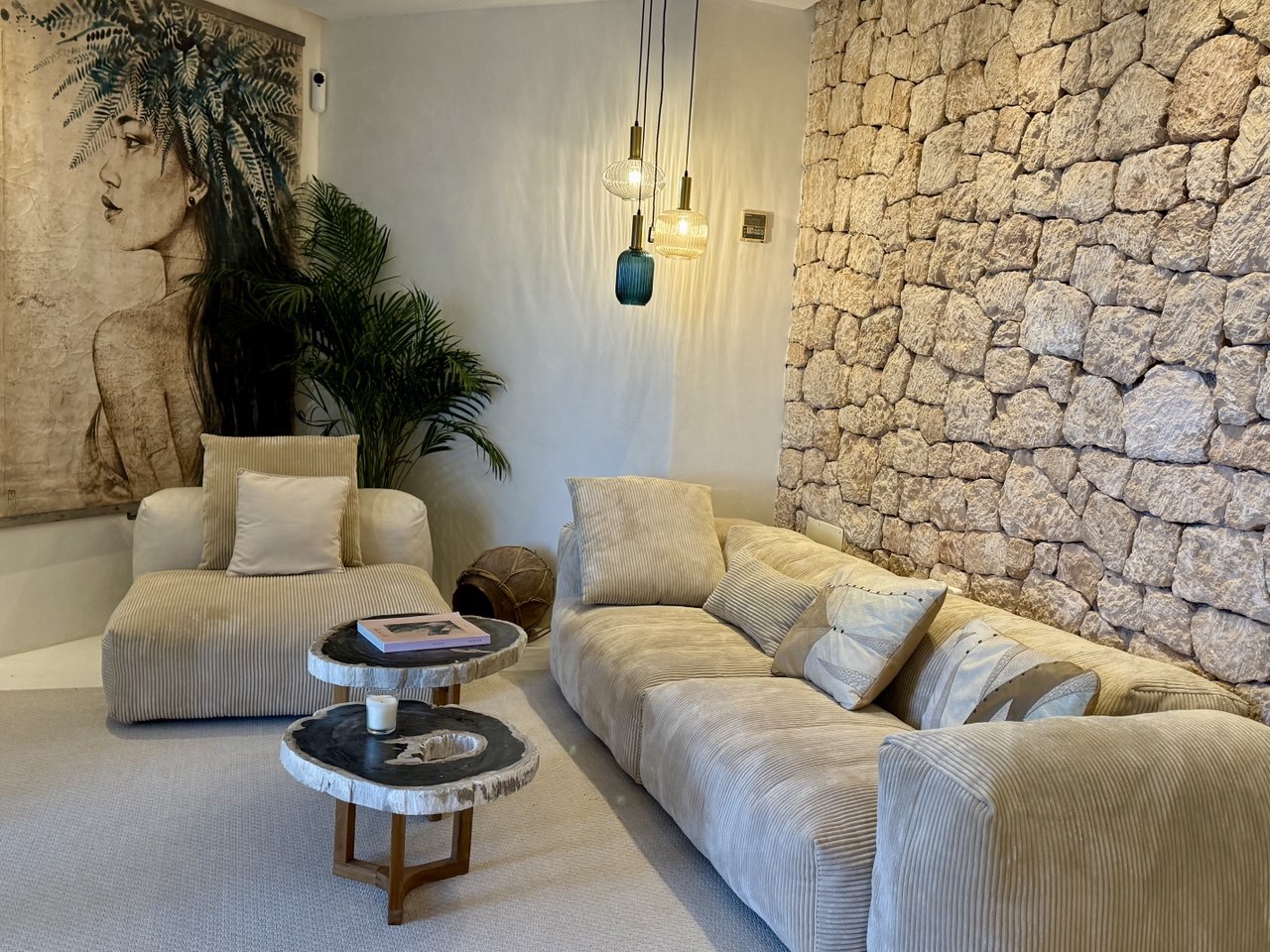 Three men standing in a field