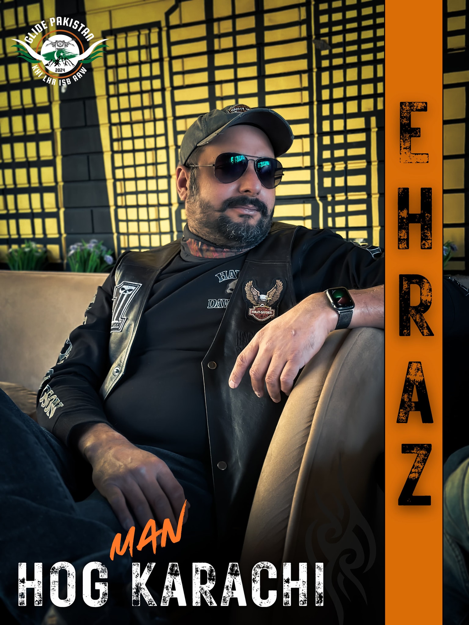 a man smiling for the camera