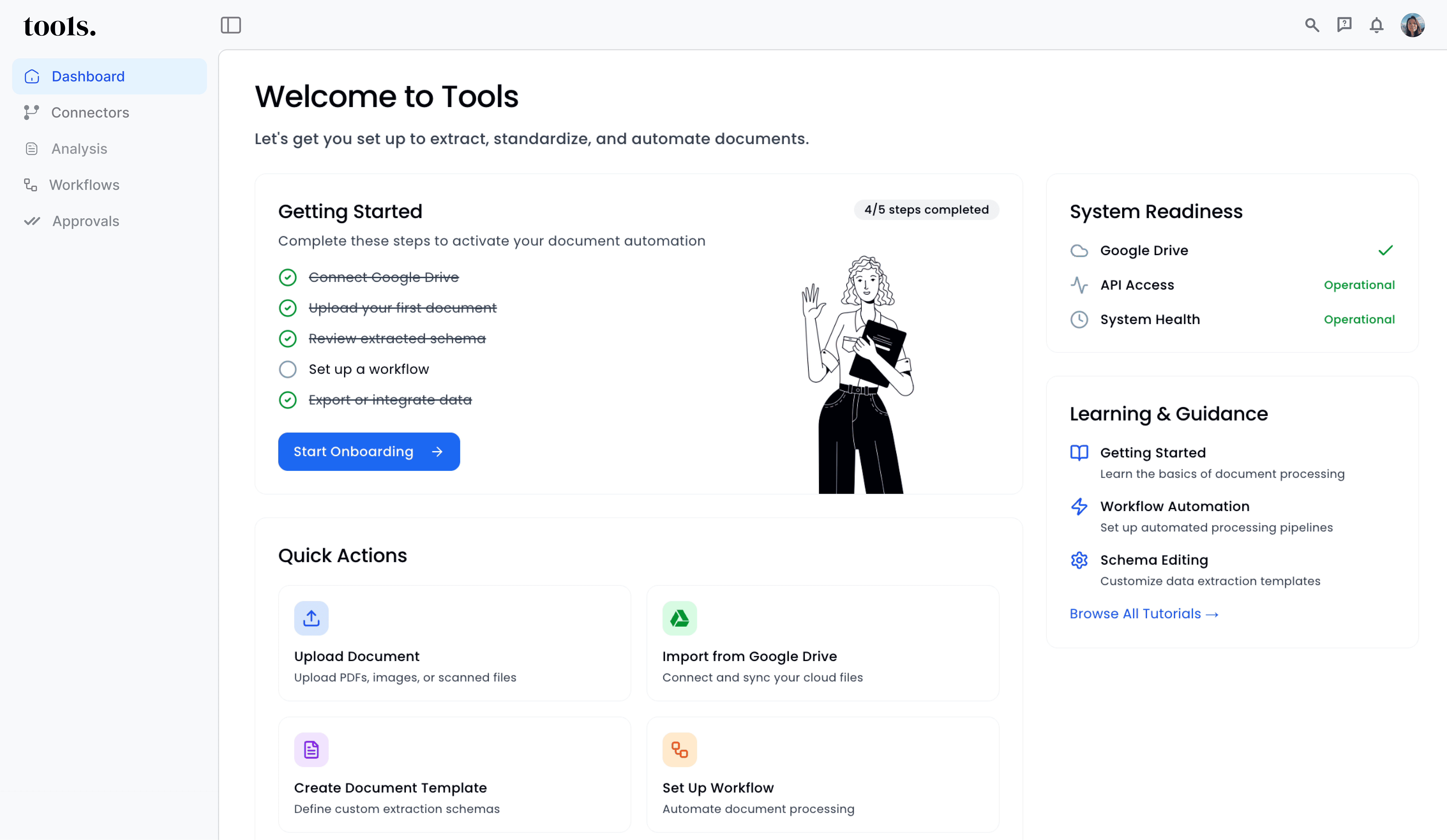 An image of Dreelio's dashboard