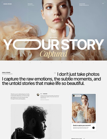 Captured — Framer Website Template for Photographers