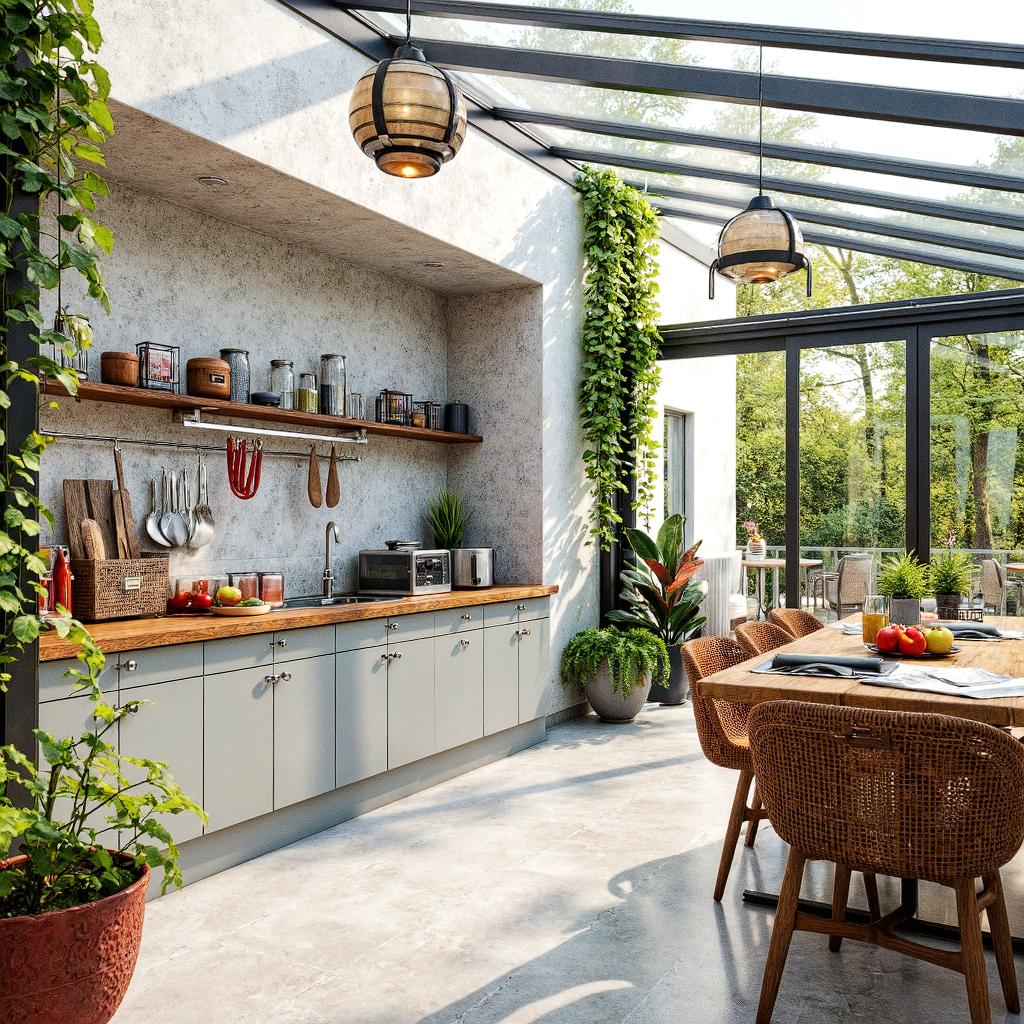 Clean and white kitchen