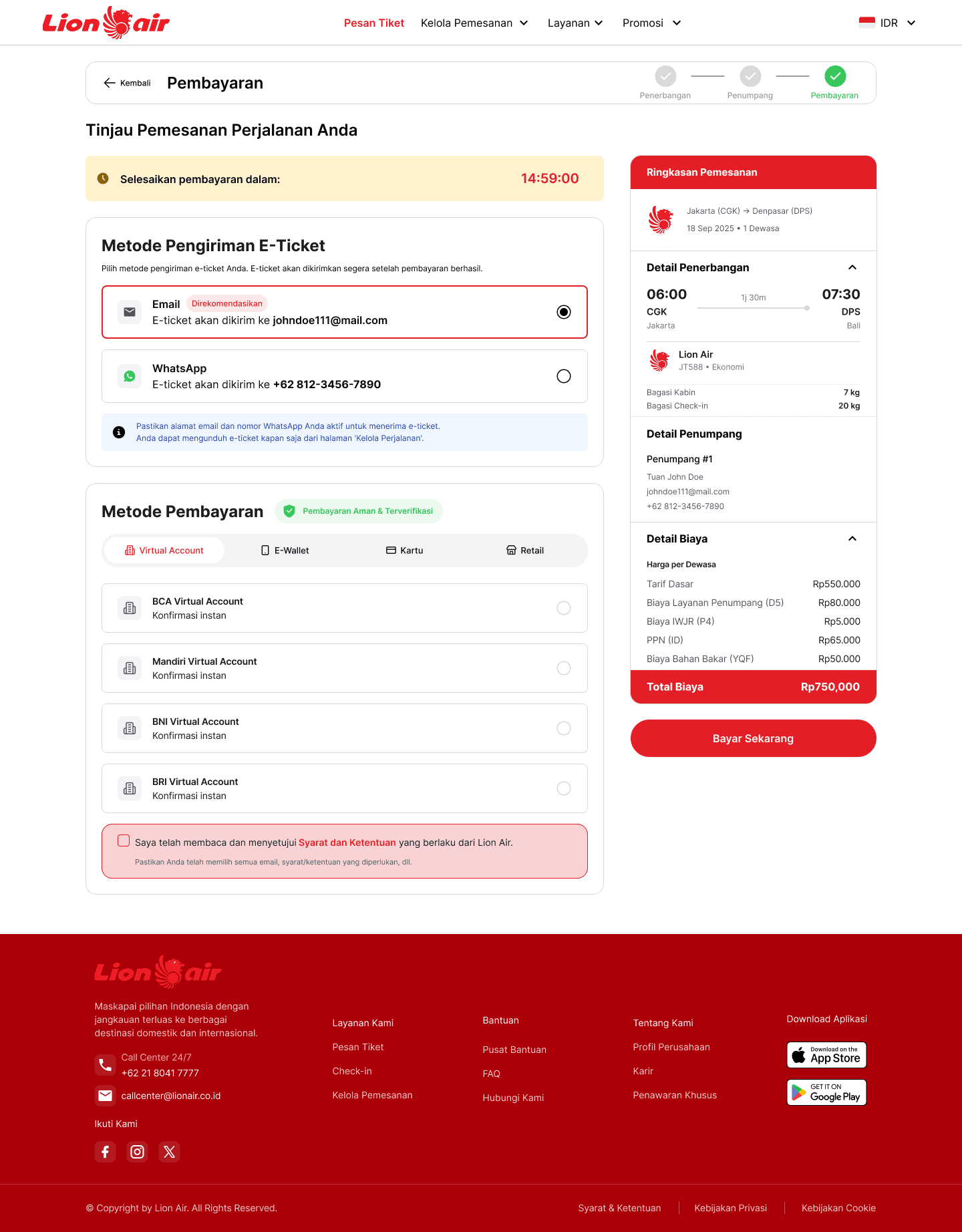 Payment Page