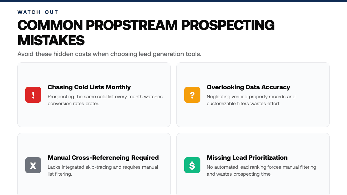 PropStream Alternative: 5 Competitors Ranked — warning-callouts
