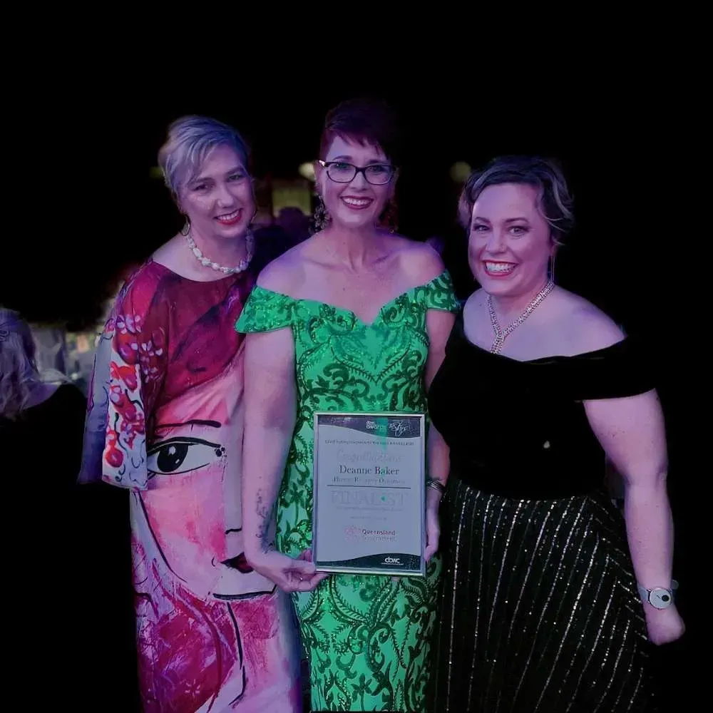 Deanne, Bec, & Phoebe at awards